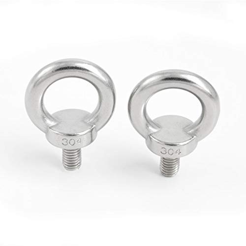 Image of Stainless Steel Ring Shape Shoulder Lifting Rigging Eye Bolt(M8,5PCS)