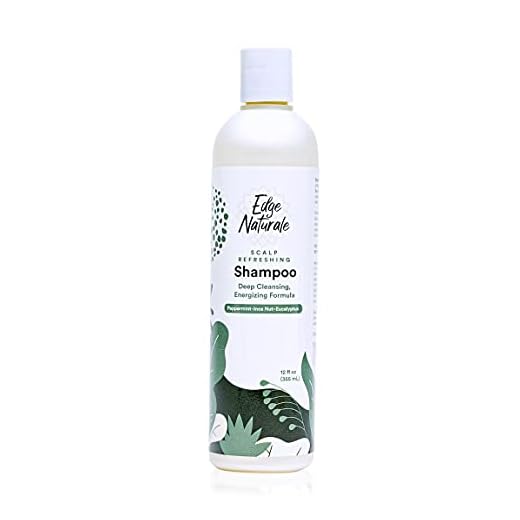 Edge Naturale Shampoo for Thinning Hair and Hair Loss, Anti Hair Loss, Thickening, and Hair Growth Treatment for Men and Women, for All Hair Types, Made in the USA, 12 Fl Oz - Pack of 1