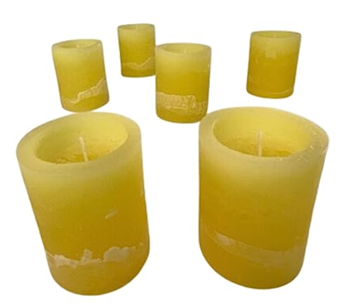Velas De Citronela Antimosquitos de larga duración Para Interior O Exterior En Pack De 6 Unidades...