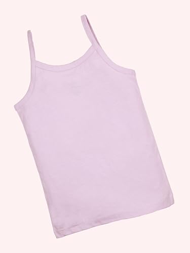 Image of KiddoPanti Girls 100% Cotton Printed Camisoles Tank Top Slips Pack of 3