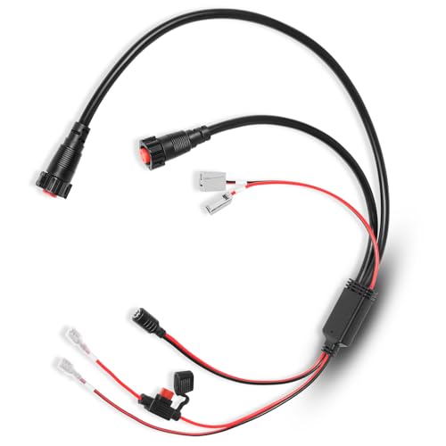 Image of Upgrade 010-12676-40 Replace for Garmin All-in-One Power Cable For Used with Summit Ice Fishing Shuttle Compatible with Panoptix LiveScope System Panoptix PS22 transducer ECHOMAP Chartplotter