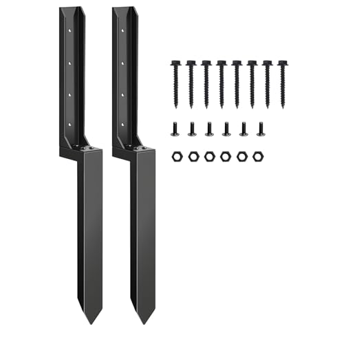 Kit de fixation de poteaux de clôture Denial Dig en acier robuste étanche - 2