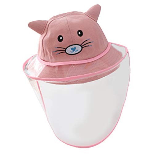 Para Crianças De Bebê Anti-cuspir Chapéus De Proteção Cap Tampa Segurança Exterior - Rosa