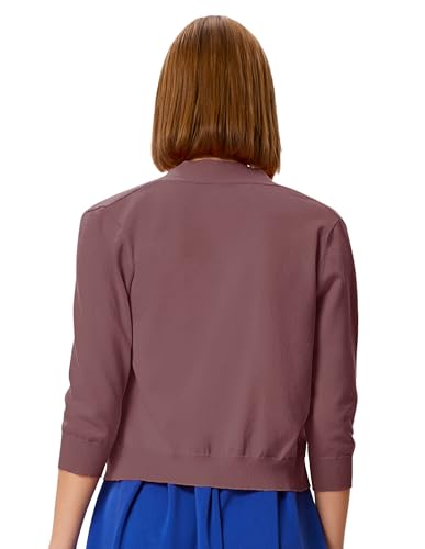 Image of GRACE KARIN Women Cardigan Sweaters Lightweight Knit Cropped Cardigans Trendy 3 /4 Sleeve Shrug Bolero S-3XL