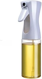 200Oil Spray Bottle BBQ Cooking Olive Oil Sprayer Plastic Baking Oil Spray Empty Bottle Vinegar Bottle Or Oil brush (White)