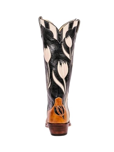 SO SIMPOK Womens Embroidered Pull On Cowboy Cowgirl Boots Block Chunky Heel Western Mid Calf Boots Riding Wedding Boots3