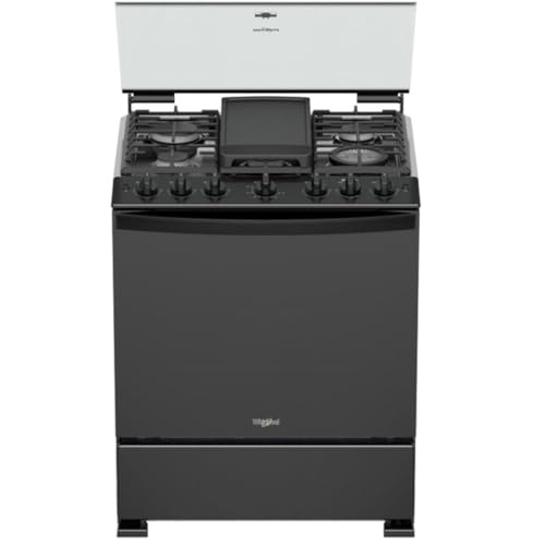La mejor comparación de Estufa 6 Quemadores . 46 Estufa de Gas Whirlpool Xpert Flamma al Piso 30' con 6 Quemadores Negro modelo WFR7000B