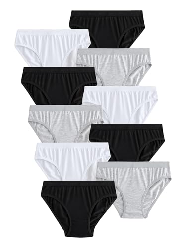 NEXT Fille Culottes Coupe Bikini, Lot de 10 Noir/Blanc 11 Ans-12 Ans