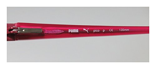 Puma 15357 Pico Mens/Womens Cat Eye Spring Hinges Classic Shape Durable Tight-Fit Designed For Jogging/Cycling/Sports Activities Eyeglasses/Eyeglass Frame (48-16-135, Plum) #TOP6