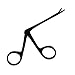 LAJA IMPORTS 1 Micro Alligator Ear Forceps 3.5