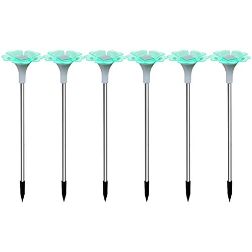 Flower Solar Light Outdoor Solar Garden Lights Solar Energy LED Garden Lamp Dandelion Lily Sunflower Stake Lighting for Yard Garden Path Way Landscape Decor
