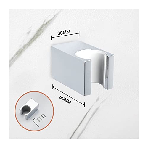 Support de douche carré chrome poli pour salle de bain moderne - 4