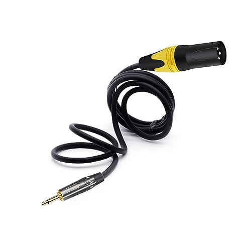 Câble d'interconnexion de microphone équilibré jack mono 3.5mm mâle vers XLR mâle 3 broches
