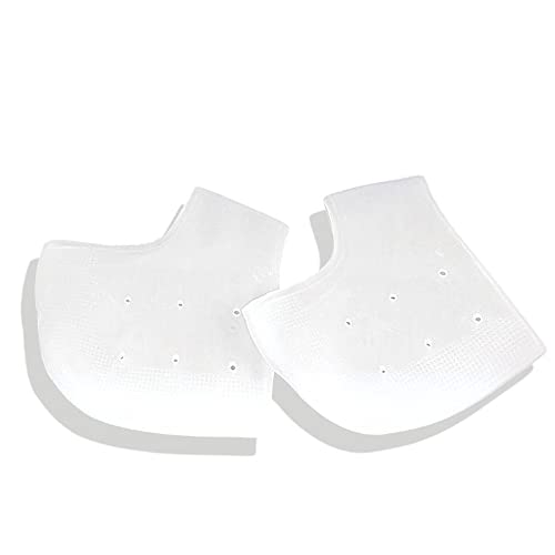 Image of Gel Heel Protectors for Men Women, Heel Pads Cushion, Plantar Fasciitis Inserts, Gel Guard Moisturizing Relief for Blister, Cracked Foot, Spurs Soft Cushion Support Protective Insert Sleeve(2Pairs)