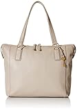 Fossil Women's Jacqueline Eco Leather Tote Bag Purse Handbag, Graystone