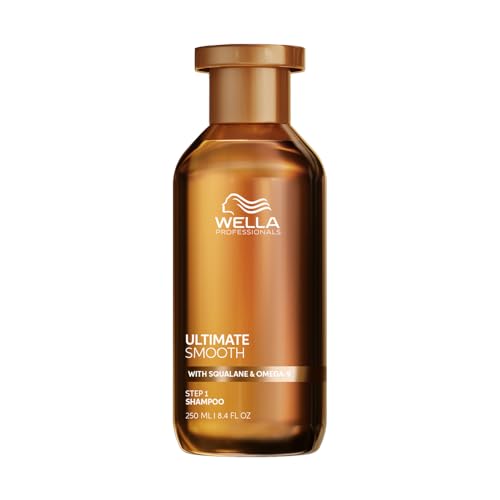 Image of Wella Professionals Ultimate Smooth Shampoo with Squalane and Omega-9 for dry, dull, & frizzy hair | 250ml