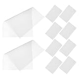 FONDOTIN 10 Stück Pflanztopf Drainagenetz Weiß Atmungsaktive Bodenmatte aus Netzgewebe Universelle Abflussunterlage für Blumentöpfe Zuschneidbares Gartenzubehör für Gesunde Wurzeln