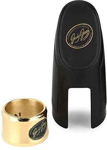 Ligature HRA1 OR avec couvre-bec en finition dore d'une precision acoustique rare