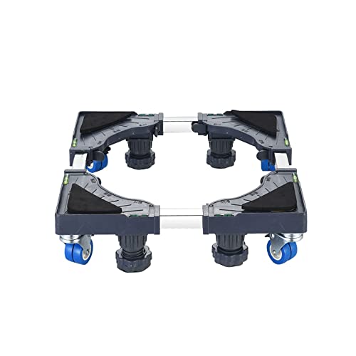 YCNLYSSR Base Ajustable para Lavadora Base para Lavadora Multifuncional con 4 Patas y 4 Ruedas Soporte Ajustable en Longitud/Ancho 42-65cm Base móvil Soporte telescópico para Muebles