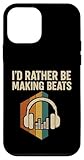 Ya en manzanajugosa.com: Carcasa para iPhone 12 Mini I´D Rather be Making Beats Beat Makers Productor Musical para Hombre