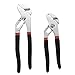 Gadpiparty 2pcs Water Pump Pliers Faucet Plier Water Pump Grips Cable Snips Scissors Grips Tools Wider Opening Pliers Fast Water Pump V Jaws Pliers Heavy Steel Pipe Pliers