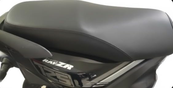 Image of Water Resistant Universal Fit Polyester Scooter Seat Cover | Durable Black Stretchable Protection Guard for Two Wheelers (Black - 4)