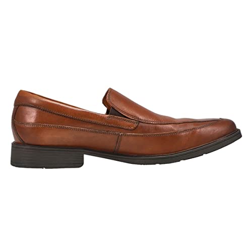 Image of Clarks Men's Tilden Free Dress Slip On Shoe Dark Tan 12 Medium US