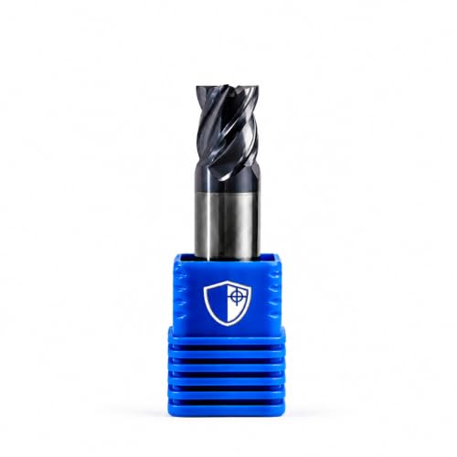 Image of ARMOUR TOOLING® - 16mm Solid Carbide End mill - Tungsten 4 Flute Sharp Corner Milling Cutter - CNC Milling Tool - for Alloy Steels/Hardened Steels - Roughing And Finishing