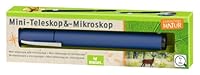 moses. Expedition Natur Mini-Teleskop & -Mikroskop, Forscherzubehör für Kinder, Taschenmikroskop und Taschenteleskop für unterwegs, Perfekt zum Wandern, Zelten oder Campen, 9837, Blau