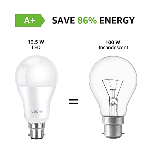 Lepro-Bayonet-Light-Bulbs-100W-Equivalent-Cool-White-6500K-135W-1521lm-Super-Bright-LED-Bayonet-Bulb-Daylight-B22-LED-Bulbs-BC-GLS-Energy-Saving-Lightbulbs-Bayonette-Non-dimmable-Pack-of-6