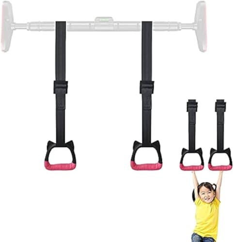 【Zehaiwl】子ども 用 体操吊り輪 遊具 調節可能 長いバックルのストラップ 自宅のジム 逆さぶら下がりにも最適 筋力トレーニング フィットネスリング エクササイズリング(2M)