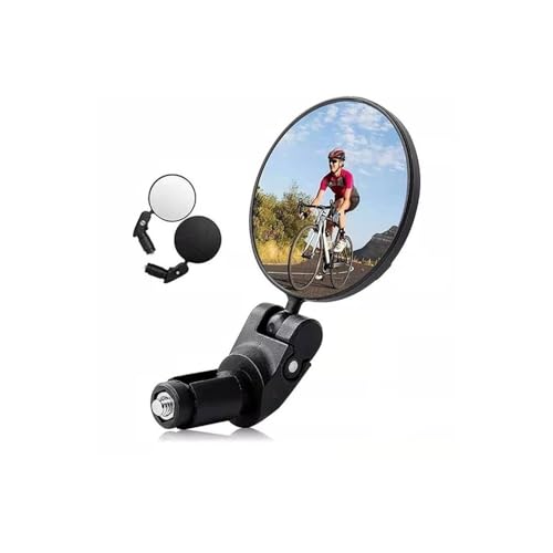 Espejos retrovisores para motocicleta plegables que eliminan puntos ciegos con cristal convexo