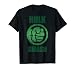 Marvel Hulk Smash Fist Circle Logo Green Stone Poster T-Shirt