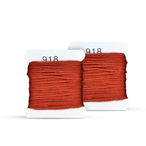 Image of Embroidery Floss Kit and Refills - Cotton Threads - DMC Color Coding for Cross Stitch, String Crafts, Friendship Bracelets