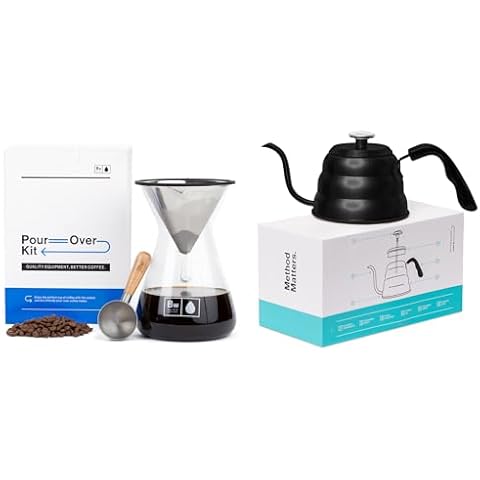 Barista Warrior Pour Over Coffee Maker Set & Gooseneck Kettle Cover