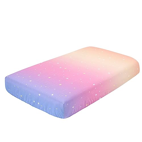 Image of Crib Bedding Set,3pcs Nursery Crib Bedding with Comforter Crib Sheet & Crib Skirt,Sparkle Unicorn Printed Nursery Bedding for Baby Boys and Girls(Sparkle Unicorn)