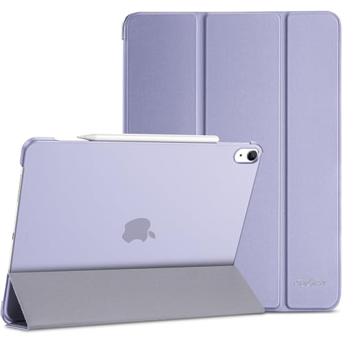 ProCase for iPad Air 13 Inch Case M3 2025/ M2 2024, Slim Smart Cover iPad 13 Air M3 M2 Case with Translucent Hard Shell Back, Support Touch ID, Auto Wake/Sleep -Purple