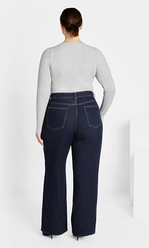 City Chic Plus Size Harley JoJo Dark Denim Jean3