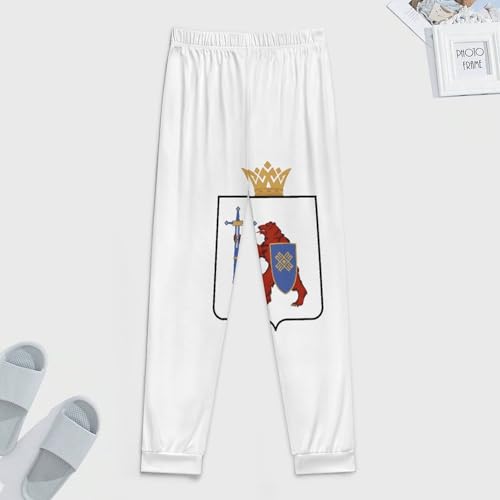 Coat of Arms of Mari El Men's Pajama Bottoms Sleep Lounge Soft Comfy Pants Sleepwear4