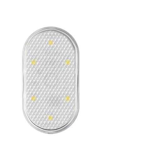 Janmobrian Luces Interior Cochee, Luz de Lectura Interior 1-4 Luces LED Inalámbricas Uso Apto Para Interior De Coche, Lámpara Techo, Luz Lectura, Decoración, Iluminación(4Pcs,White)
