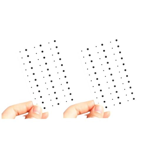 20Pcs Black Tear Mole Tattoo Stickers Temporary Tattoo DIY Tear Mole Stickers Body Art Dot Fake Tattoo Face Eye Corner Beauty Makeup Moles Temporary Tattoos