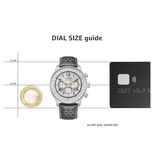 CITIZEN Analog Grey Dial Men's Watch-CA4500-24H Genuine Leather, Gray Strap - Image 4