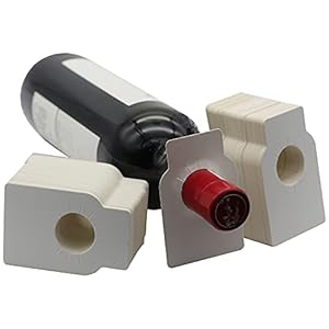 Etiketten voor wijnflessen, 200 stuks wijnkelderetiketten, etiketten voor wijnflessenhals, voor wijnrekken en kelders om vintage en wijnsoort te markeren (wit)