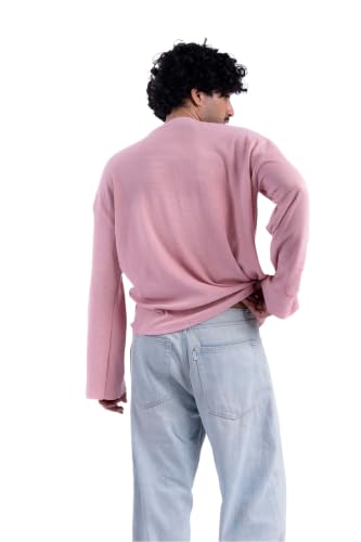 COITONIC Store COITONIC Men's Waffle Oversize Full Sleeves T-Shirt - Image 3