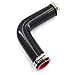 90 Degree Silicone Elbow Coupler Hose 1 3/4 inch 4Ply for Air Intake,Turbo Intercooler 4in Length Rubber Radiator Tube Boot with 2PCS Clamps