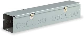 Wiegmann HS443 NEMA 1 Combination Hinge/Screw Cover Wireway with Knockouts, Steel, 4