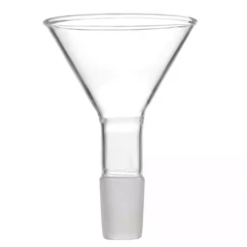 Imbuto per l'alimentazione in vetro, imbuto triangolare per polvere, imbuto solido (1, diametro 60 mm * bocca smerigliata 19# (3))