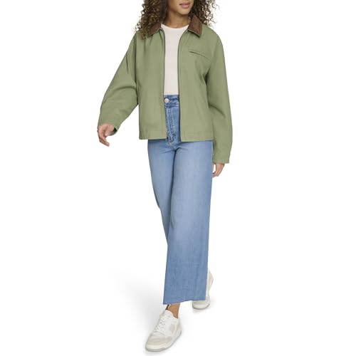Image of Levi's Women's Zip Up Utility Jacket with Collar