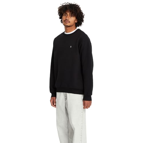Sweatshirt Volcom Single Stone 2XL noir col rond coupe regular homme - 7