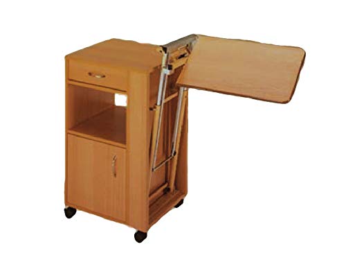 GiMa 27676 Holz Nachttisch höhenverstellbar